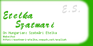etelka szatmari business card